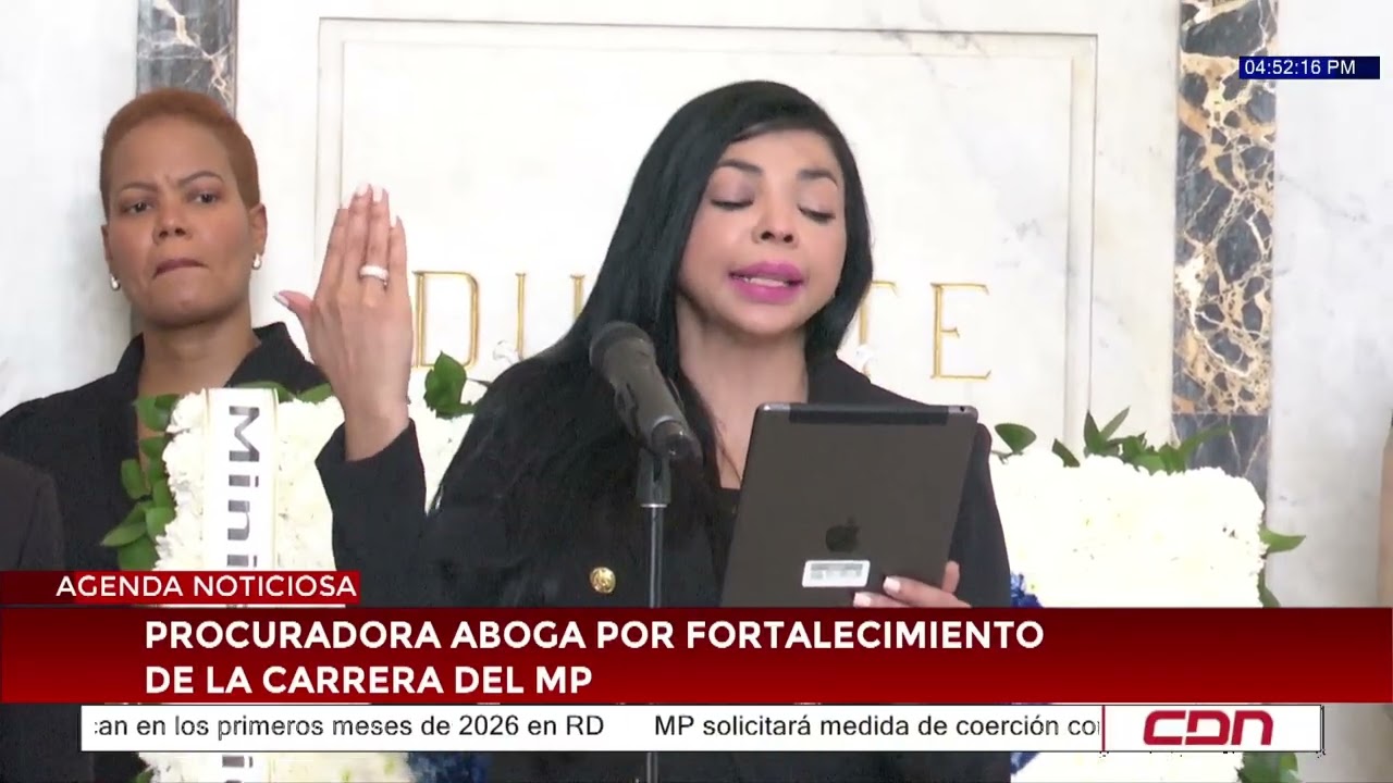 Procuradora aboga por fortalecimiento de la carrera del Ministerio Público