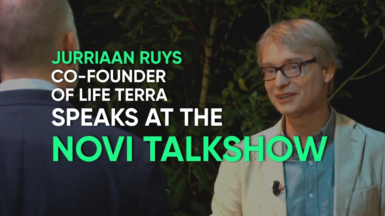 Jurriaan Ruys, co-founder of Life Terra, speaks at the NOVI Talkshow (video in Dutch)