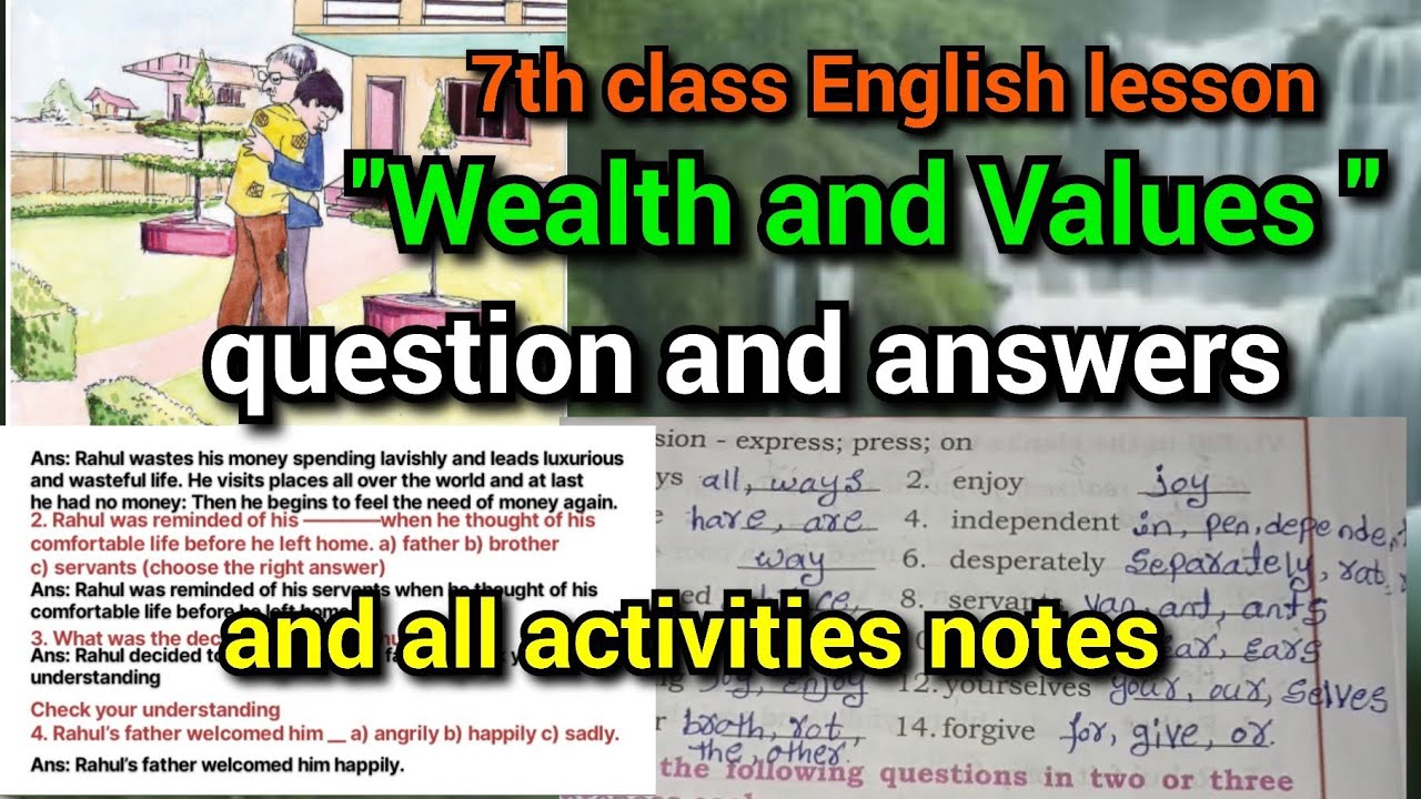 🌿☺️7th class English lesson 