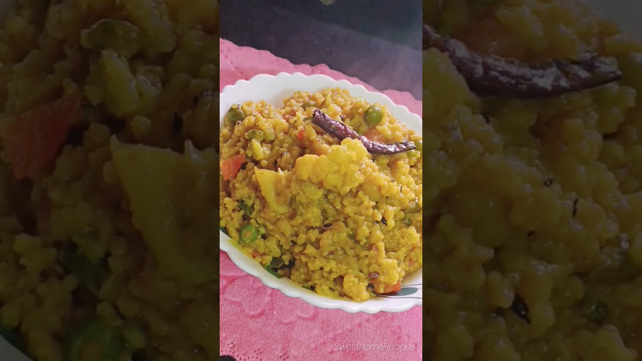 নিরামিষ ডালিয়া খিচুড়ি| Bengali Niramish Daliya khichuri Recipe| Healthy Breakfast Recipe