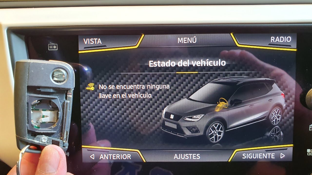 Open Start Engine without Battery in the Key Vw Seat Audi/Abrir Arrancar Motor sin Pila en  Llave 😟