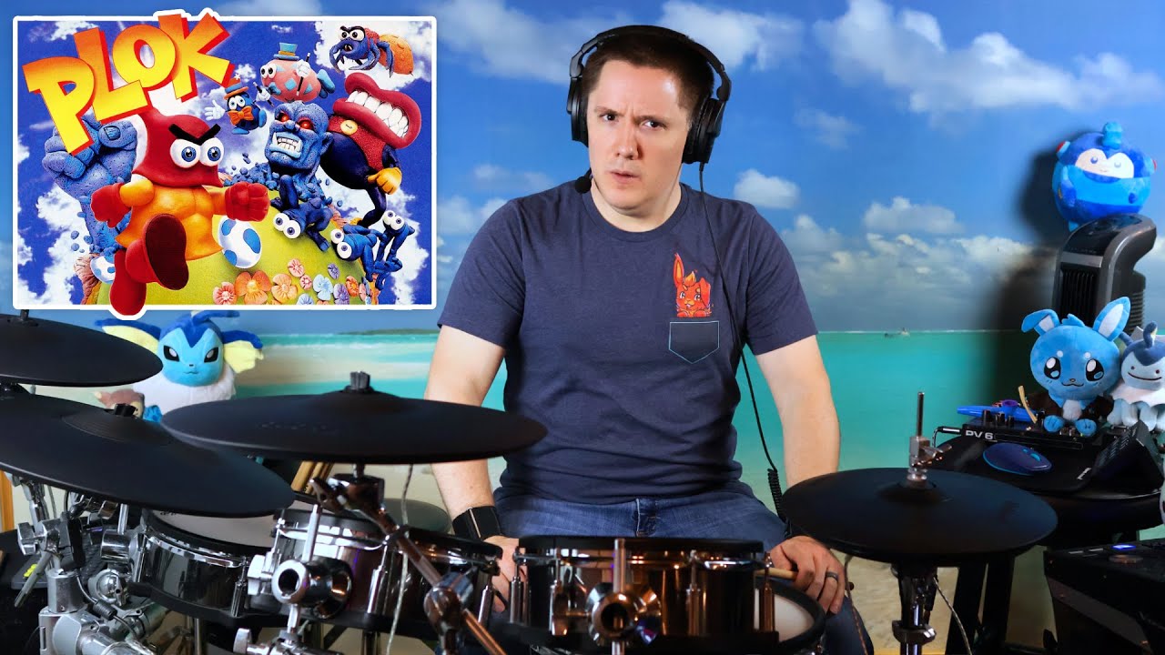 I Had No Idea The Plok Boss Theme Was SO INTENSE On Drums!