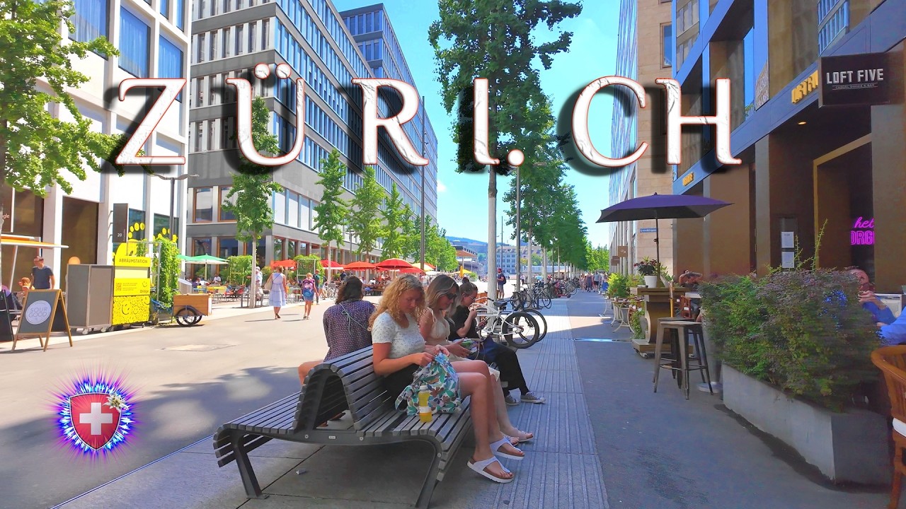 ZURICH SWITZERLAND ✨ Walking tour along EUROPAALLEE ` from Main Station 4K HDR