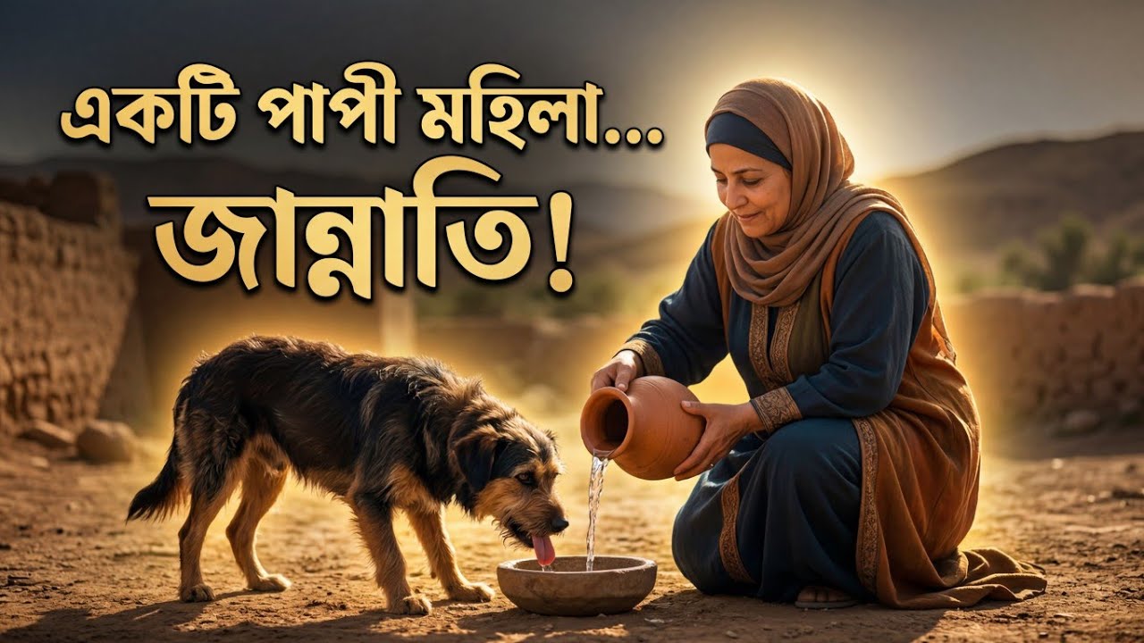 একটি কুকুরকে পানি দেওয়ায় জান্নাত পেলেন এই মহিলা | ইসলামিক স্টোরি। #MdManik_Islam #islamicreminder 