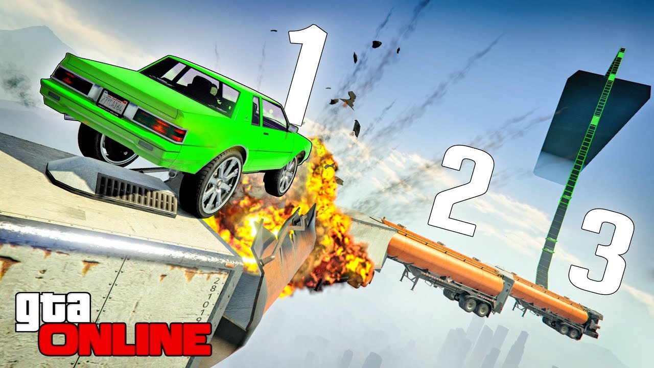 ОЧЕНЬ ВЗРЫВООПАСНЫЙ СКИЛЛ ТЕСТ! СРАНЫЕ ЦИСТЕРНЫ НЕ ПРОПУСТЯТ ТЕБЯ :D GTA 5 ONLINE (ГТА 5 ГОНКИ)