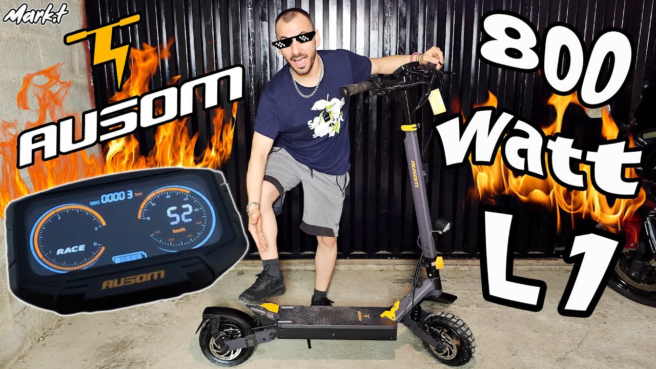 Hλεκτρικό Πατίνι Ausom L1 800Watt 48Volt 50kmh Top Speed!!