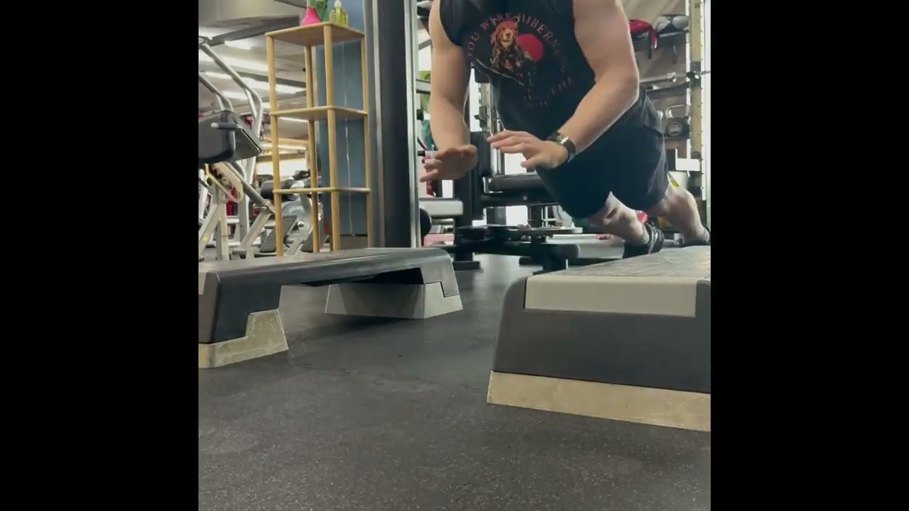 Depth Jump Push Up, Full ROM, Higher Box