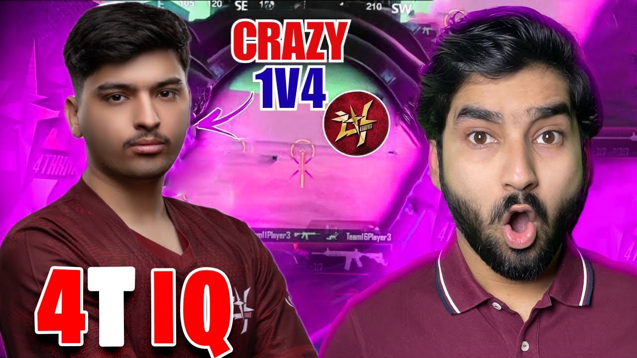 REACTION ON 4T IQ 🔥| PUBG MOBILE BEST MOMENTS| 4THRIVES