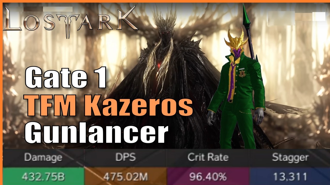 Can I Love Head Attack? TFM Kazeros Gate 1 (Lone Knight Gunlancer) | Lost Ark