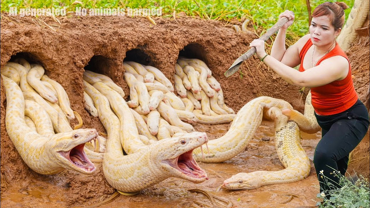 🔥 72 Hours of Terror 😱 Burning the Snake Nest — Hundreds of Cobras Rise From the Ground!