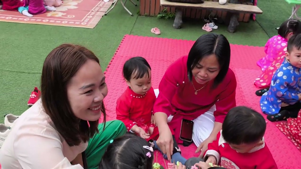 HĐTN của các bé trường Mầm Non Xuân Cẩm trong ngày hội 