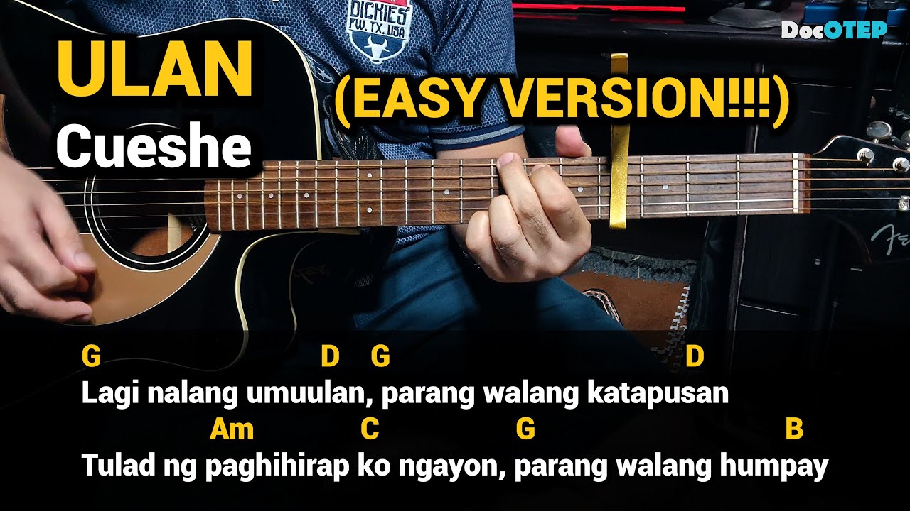 ULAN - Cueshe (Guitar Chords Tutorial with Lyrics - EASY VERSION)