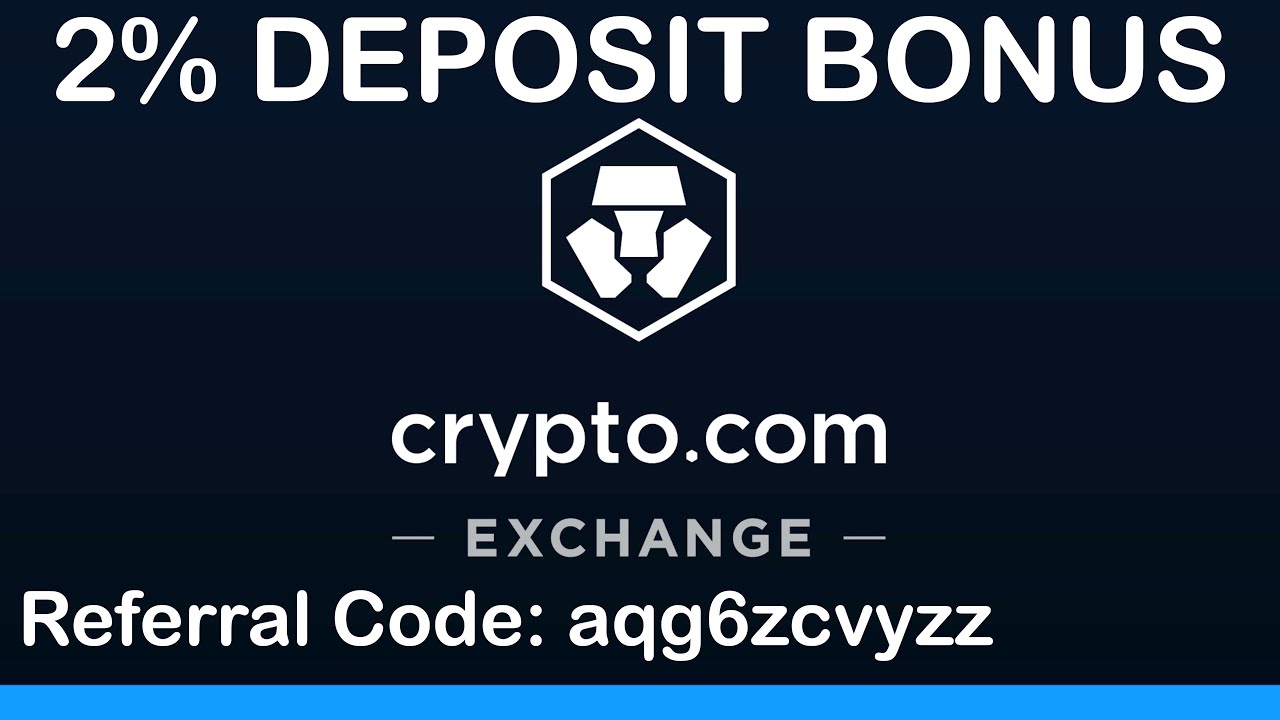 Crypto.com Exchange 2% Deposit Bonus Referral Code