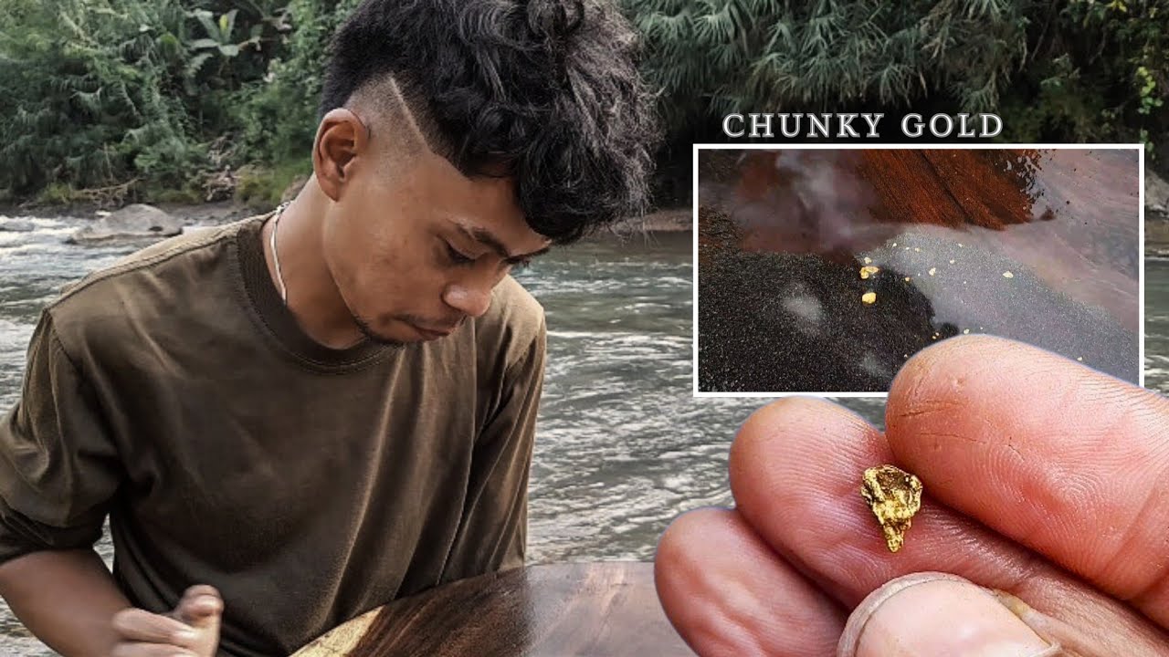 Mantap Emas di sungai ini gede-gede Banget! 