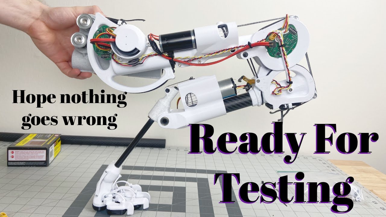 Open-Source DIY Quadruped: An Assembled Leg