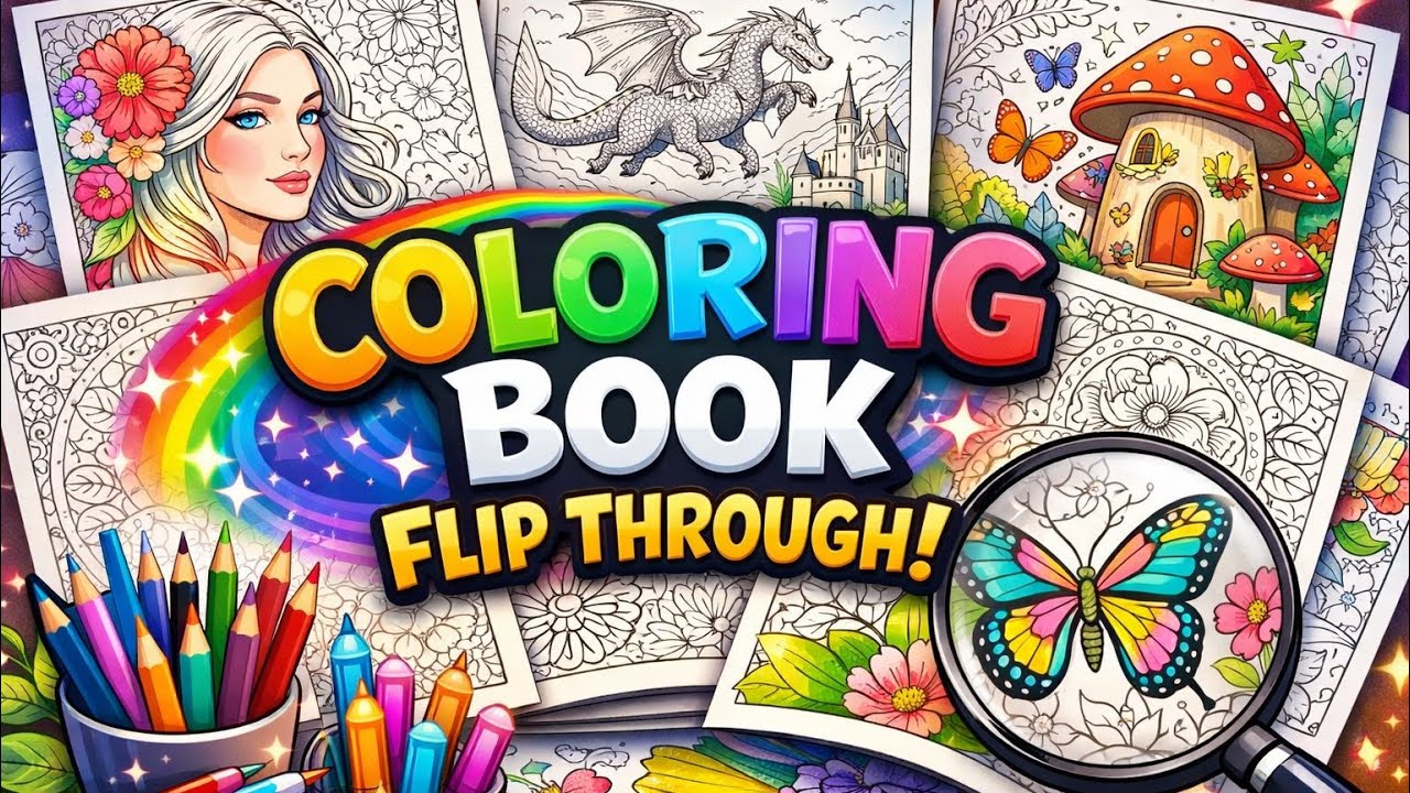 Hey Crafty Crew! ~ Ecotopia Coloring Book Flip Through
