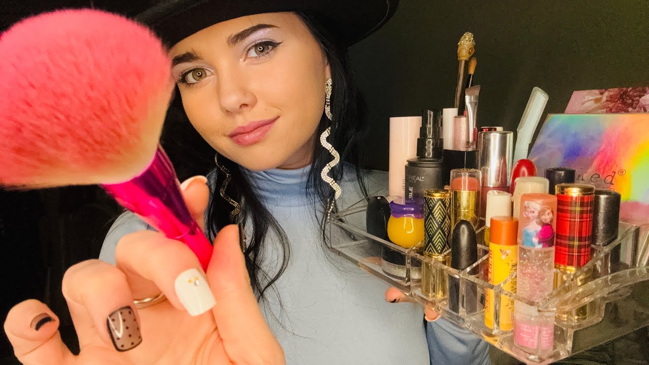 College Bestie Practices Makeup on You 👄 ASMR
