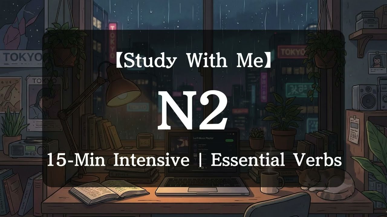 【JLPT N2】100 Essential Verbs | Master Natural Nuance with Real Voice