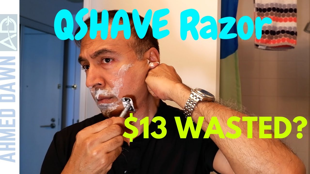 QSHAVE Men's Short Handle Classic Double Edge Safety Shaving Razor Unboxing & Review