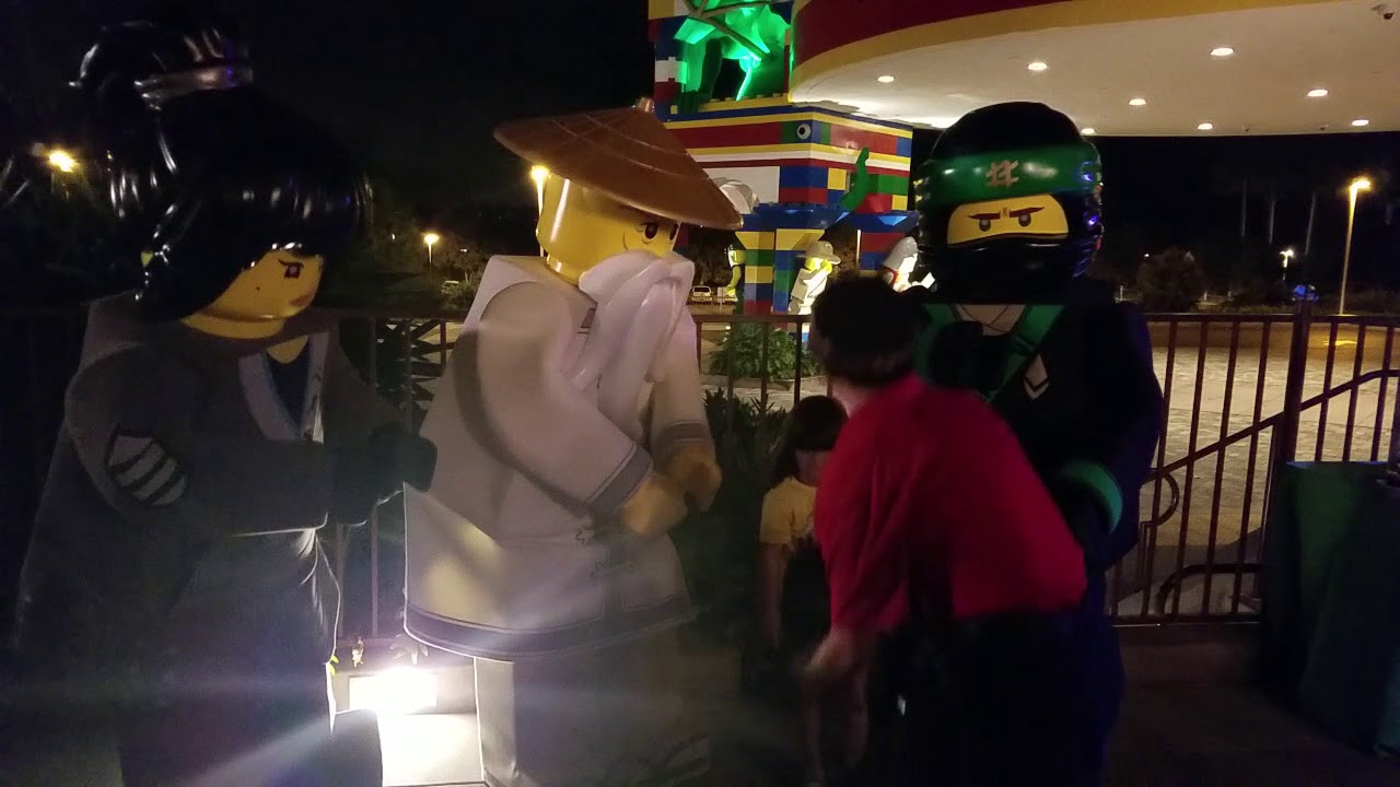 Meeting LEGO NINJAGO characters at LEGOLAND