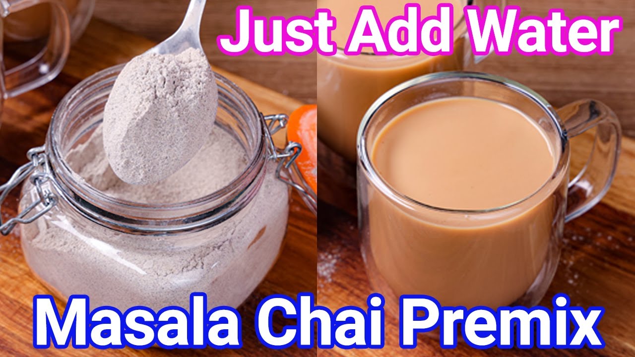 Chai Tea Premix Powder Recipe - Just Add Hot Water | Quick Travel Tea Powder Mix - Chai in 1 Min