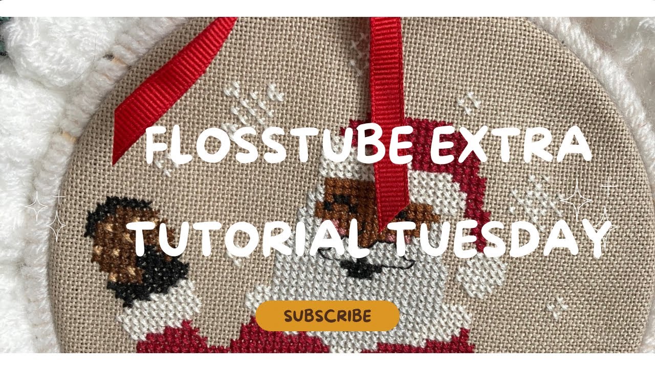 Flosstube Extra: Tutorial Tuesday | Crochet Border Cross Stitch Hoop Finish