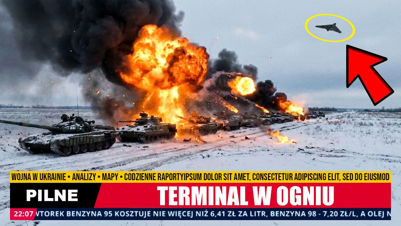 52 drony Ukrainy trafiają terminal paliwowy Ust-Ługa &mdash; Rosja traci miliardy