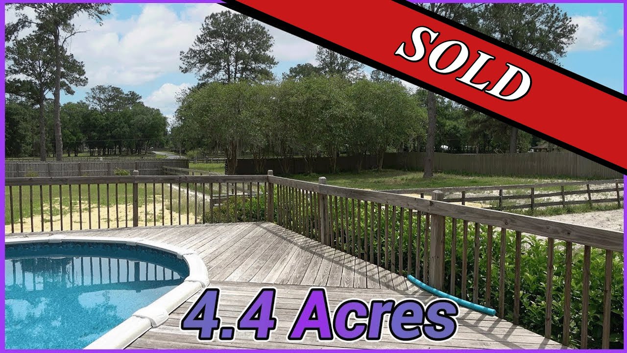 SOLD | Home With 6 Stall Block Barn On 4.4 Acres | In Ocala, Florida | Presented By Ira Miller