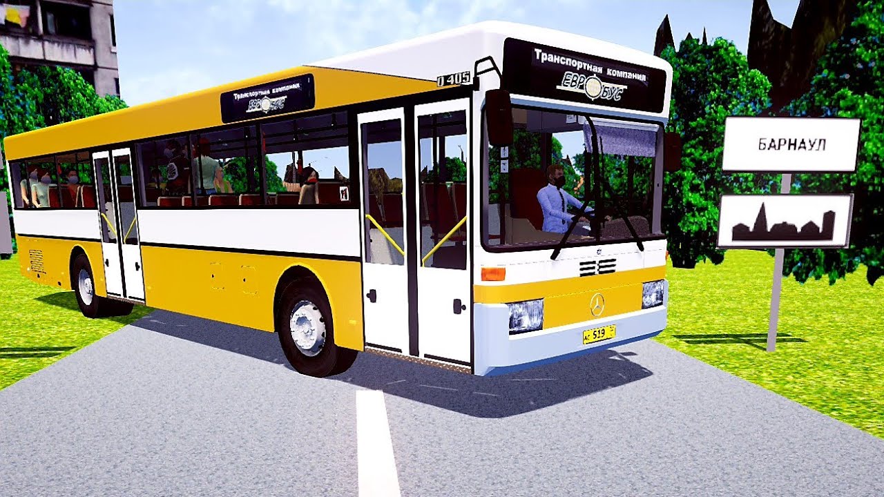 Карта г. Барнаул в Proton Bus Simulator