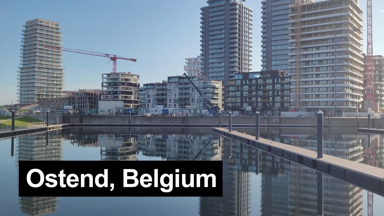 Ostend (Belgium), walking tour in the Oosteroever district, 1st October 2023 [4K]