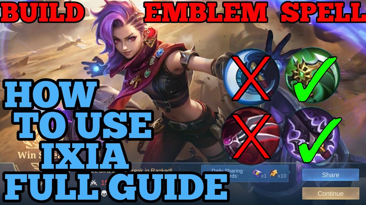 How to use Ixia guide & best build mobile legends mlbb 2023