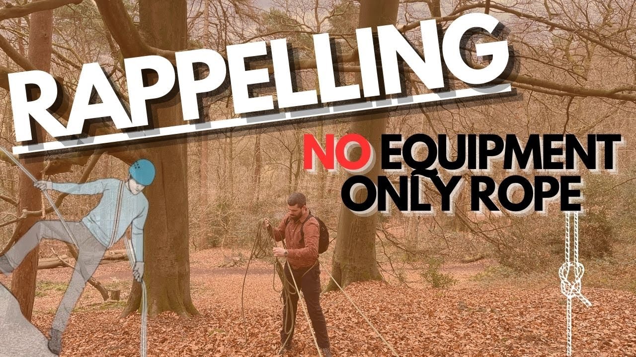 RAPPELLING for SURVIVAL | Only Rope | NO Harness NO Equipment