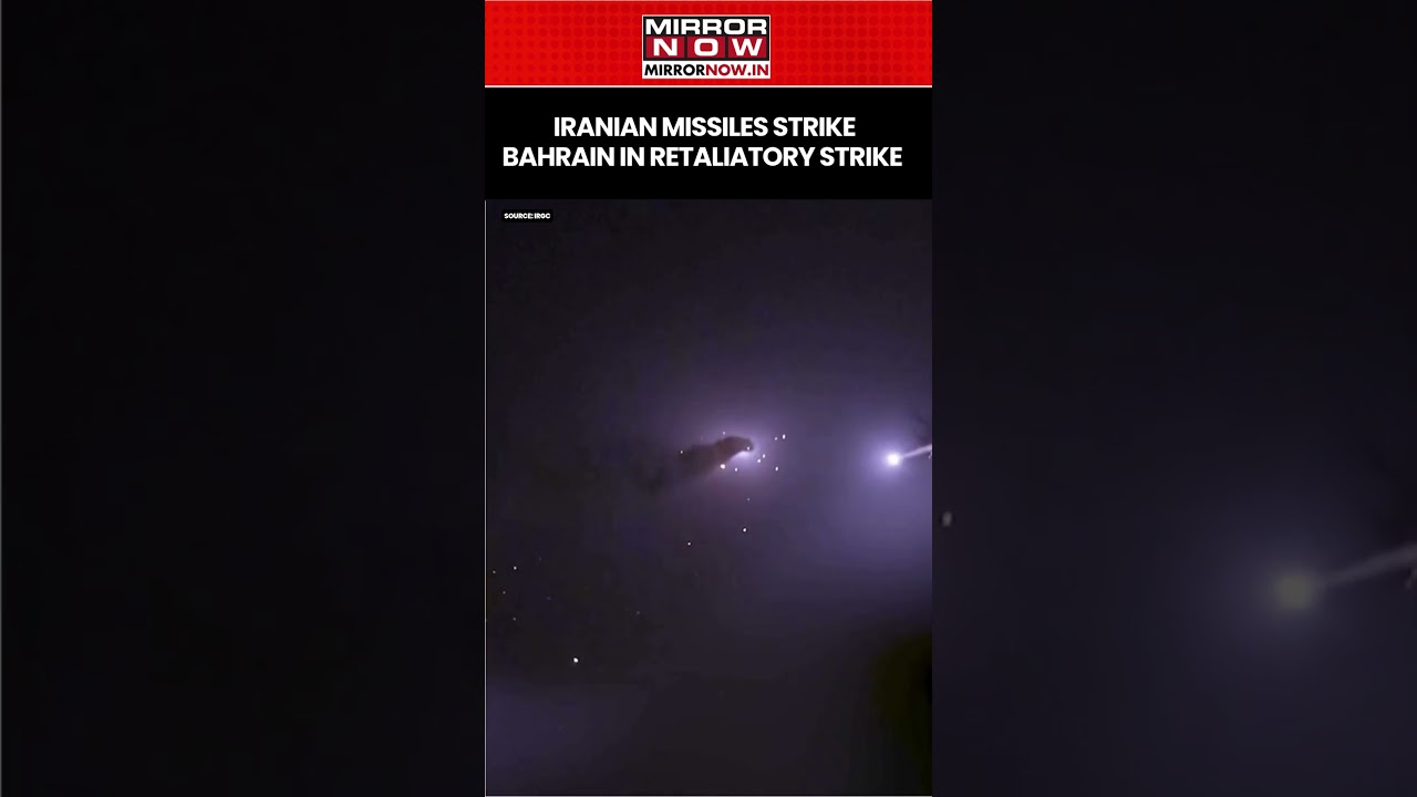 Iranian Missiles Strike Fleet Base In Bahrain In Retaliation For US Strikes In Hormuz #shorts