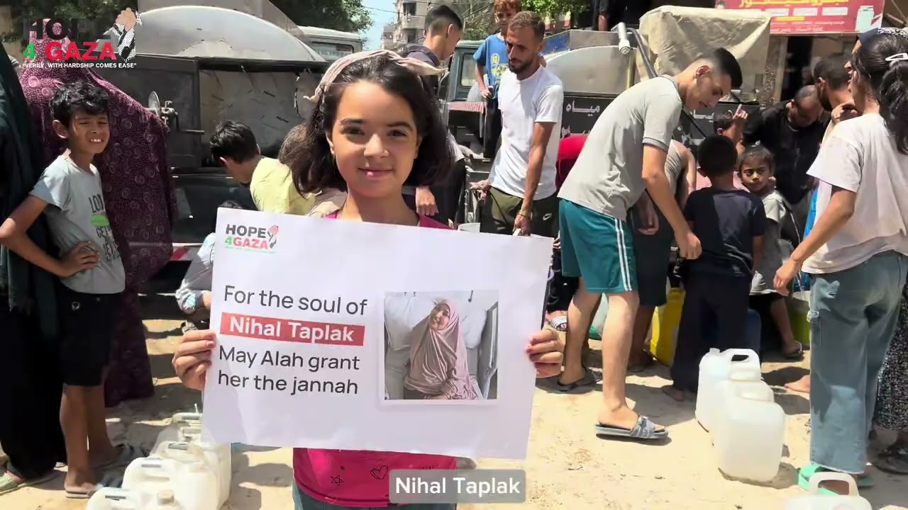 💧 Waterdistributie - 8 watertrucks namens Nihal Taplak | Gaza 09-08-2025