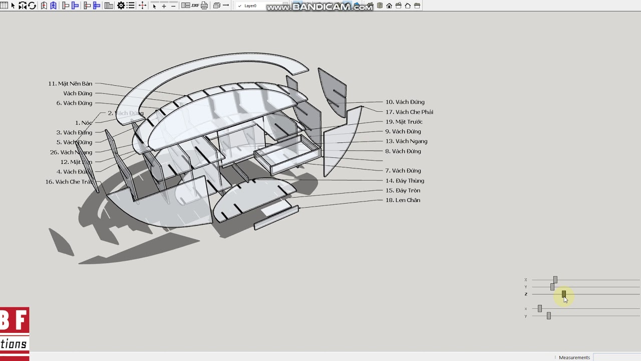 Real-Time exploded view SketchUp