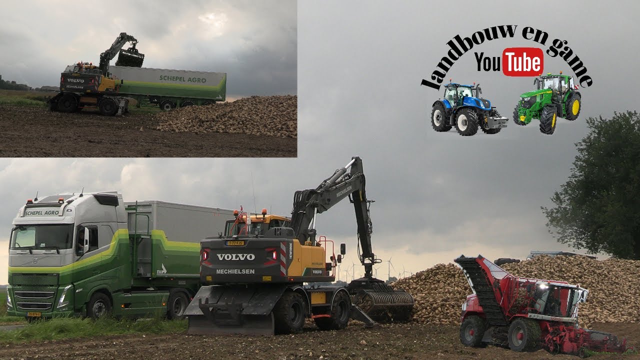 bieten laden Volvo EW180E Mechielsen Oldehove/Johannes Kerkhovenpolder 