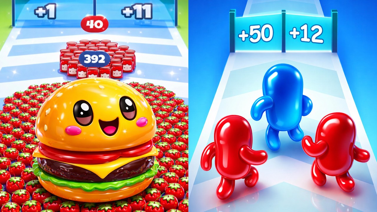 Food Run vs Join Blob Clash 3D – Relaxing Satisfying SpeedRun Gameplay