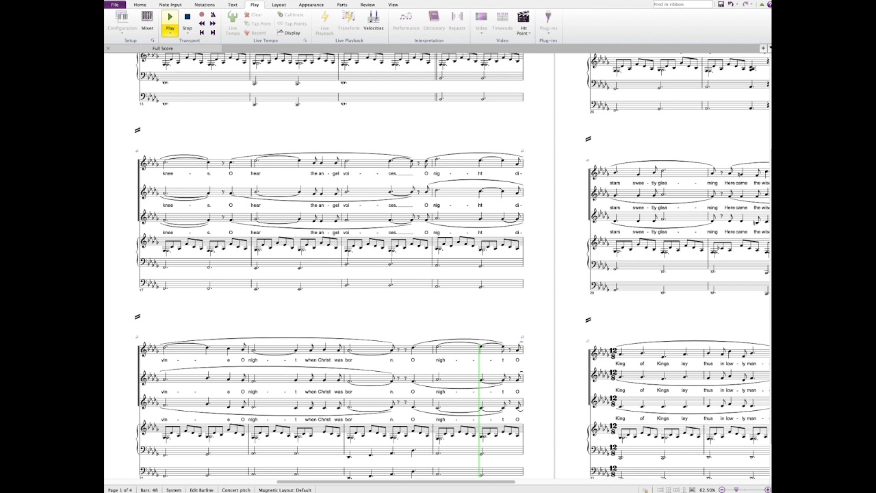 O Holy Night - as appears in Home Alone - transcribed by Michael Barry
