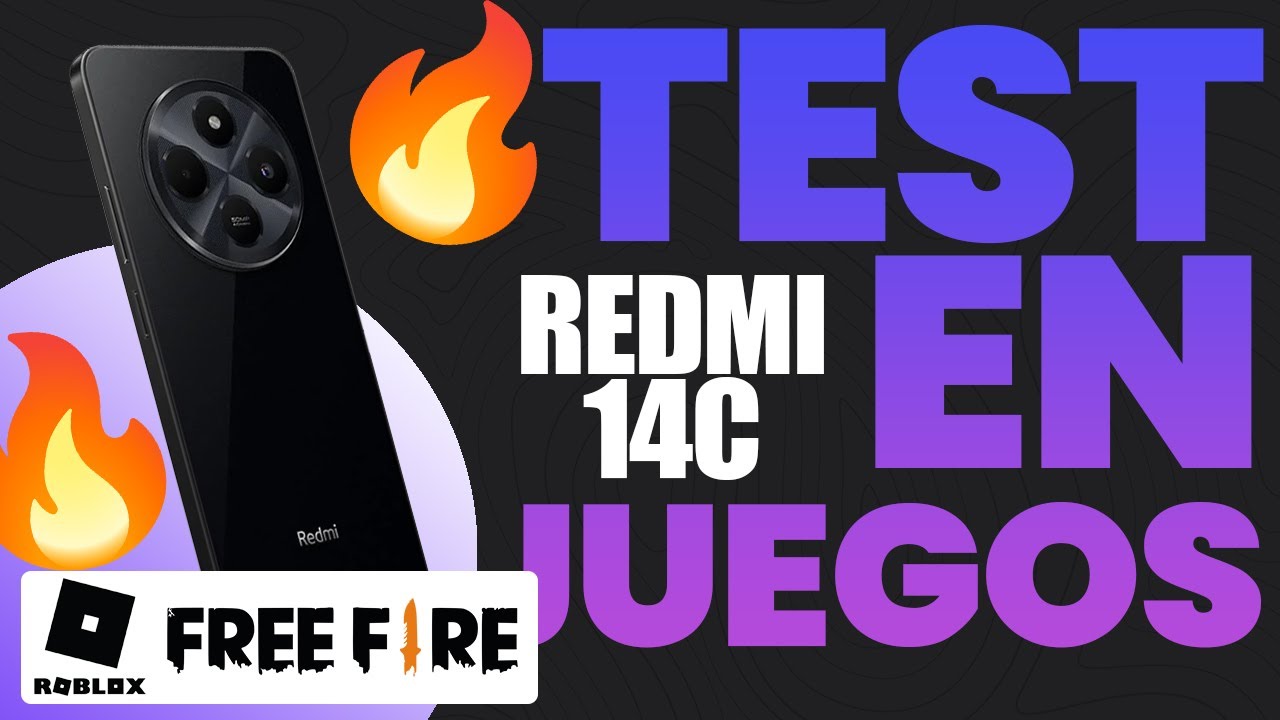 PROBAMOS EL REDMI 14C EN JUEGOS!!🔥FREE FIRE, ROBLOX Y MAS 