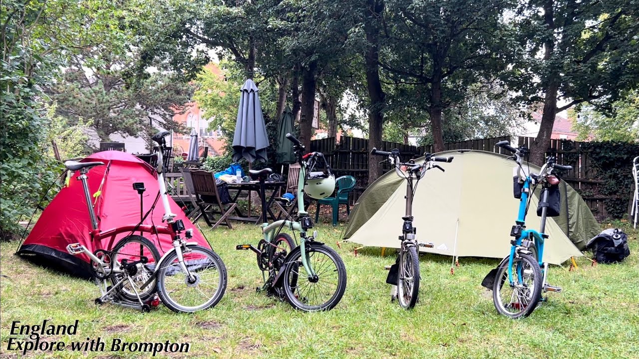 My first Brompton touring & camping, great time when you do it with friends.