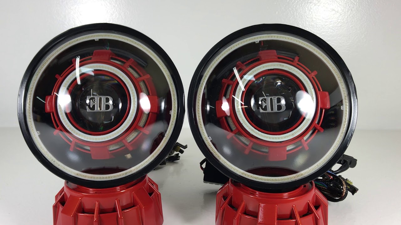 7&rdquo; custom headlights / custom paint and lens etching