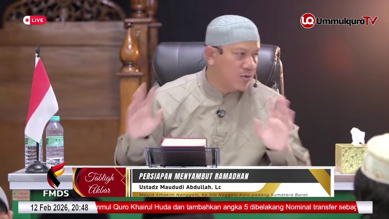 🔴[LIVE] Persiapan Menyambut Ramadhan| Ustadz Maududi Abdullah. Lc