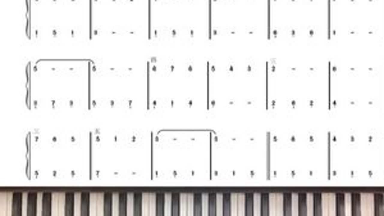 《我和我的祖国》钢琴教学视频课 #钢琴🎹 #钢琴教学 #成人钢琴教学