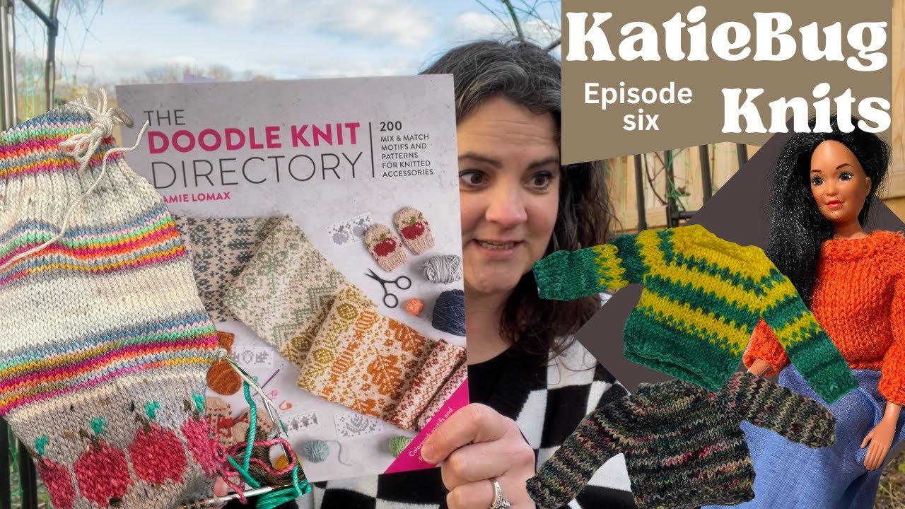 KatieBug Knits, tiny sweaters, colorwork cuff club, Episode 6
