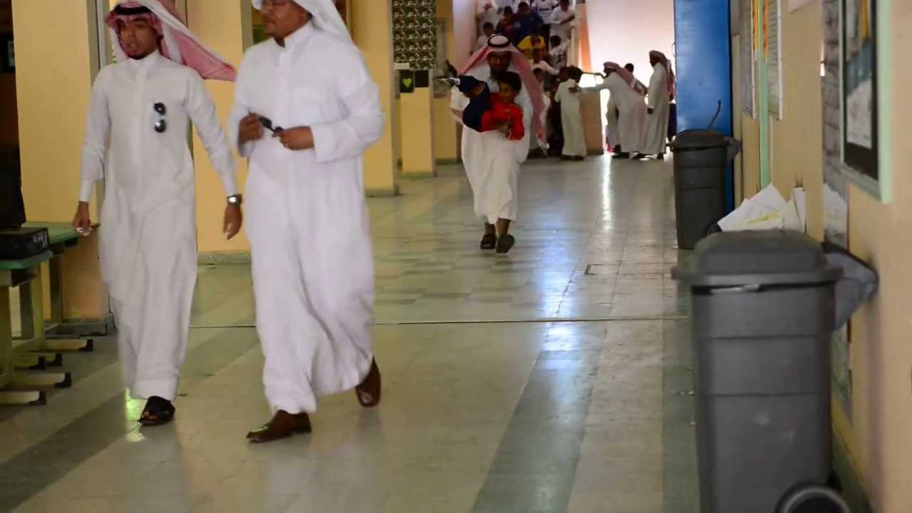 تجربة اخلاء  افتراضية لمدرسة عثمان بن عفان من داخل المدرسة