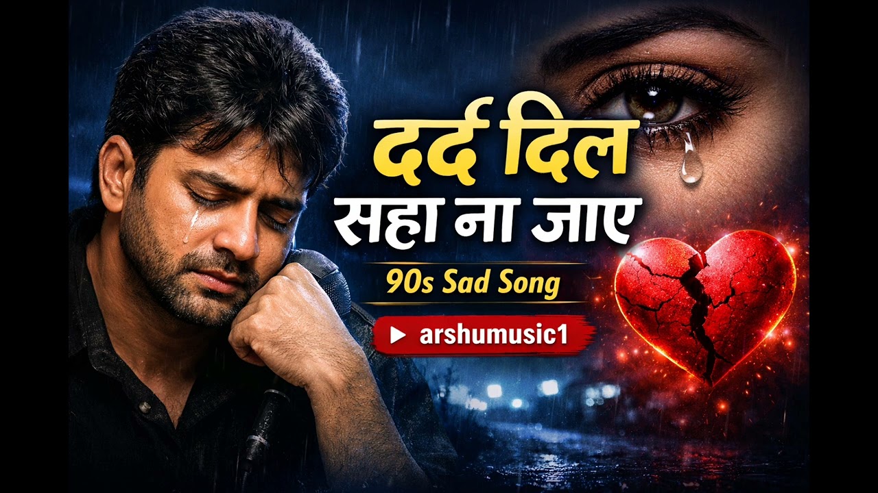 Dard Dil Saha Na Jaye 💔 | Full Sad Song| 90s Bollywood Vibes|Heart Touching Love Song | ArshuMusic1 