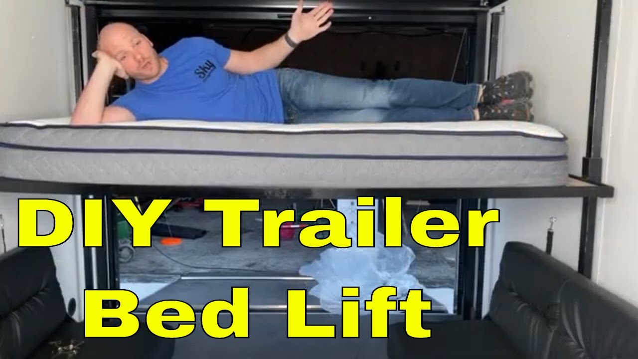 RV Toy Hauler bed lift DIY happijack alternative