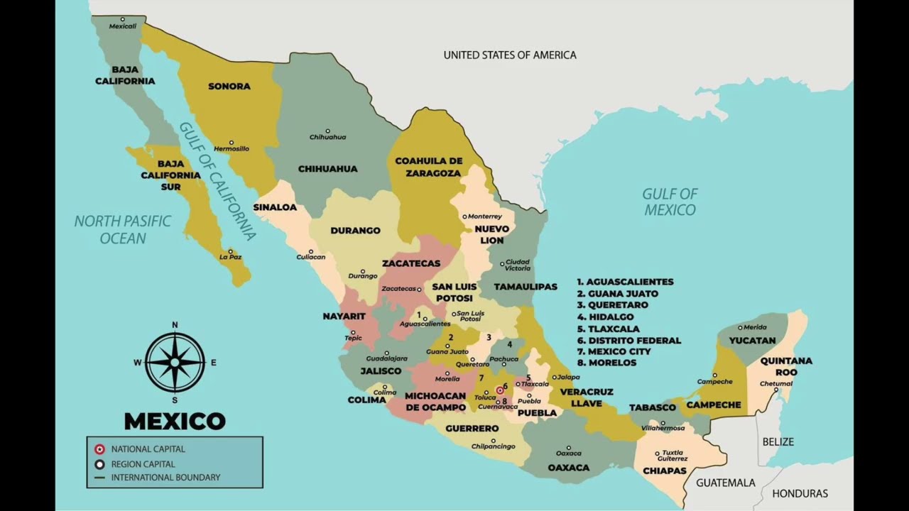 Mapas de la República Mexicana (Imágenes)