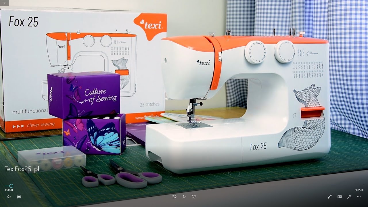 TEXI FOX 25 Multifunctional mechanical sewing machine, 25 stitches