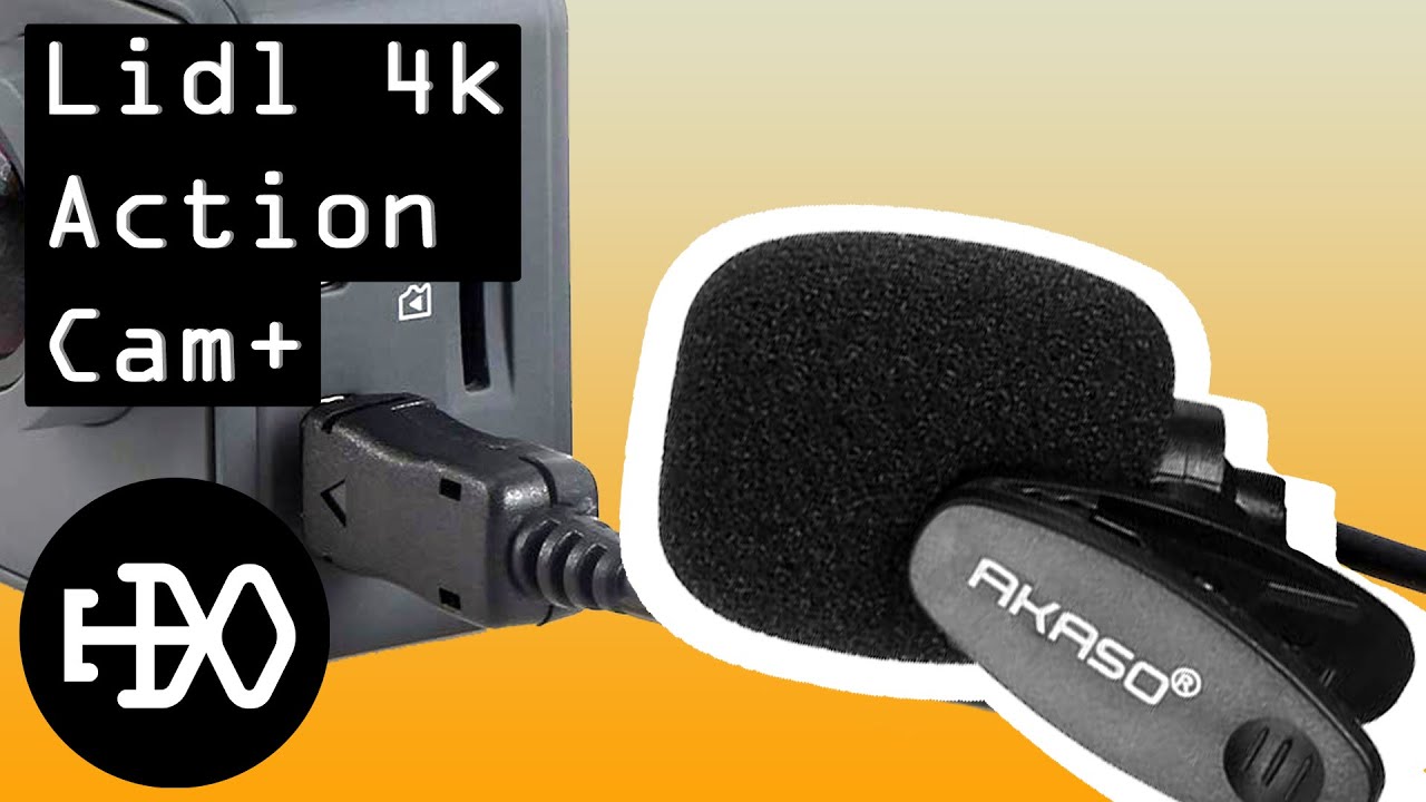 2019 SilverCrest 4K Action Camera Akaso External Microphone & Accessories Kit - Lidl SAK4000A1